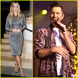 Molly Sims & Andy Grammer Entertain the Crowd at Christmas at The Grove!