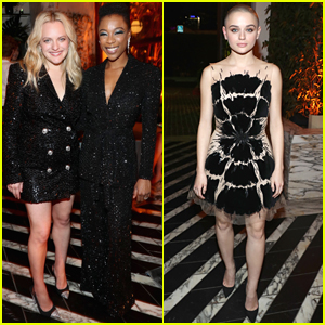 Elisabeth Moss, Samira Wiley, & Joey King Step Out for Hulu's Holiday Party!