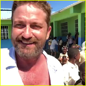 Gerard Butler Visits Haiti, Says He's Learned a Real Lesson
