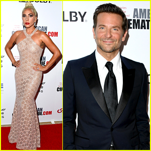 Lady Gaga Stuns in Sheer Gown While Supporting Bradley Cooper at American Cinematheque Event
