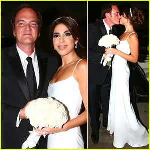 Quentin Tarantino & New Bride Daniella Pick Celebrate Their Wedding in Beverly Hills!