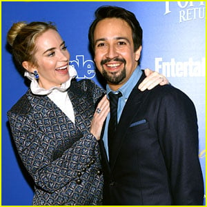 Emily Blunt & Lin-Manuel Miranda Are All Smiles at 'Mary Poppins Returns' NYC Screening