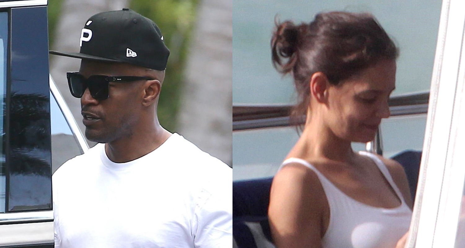 Jamie Foxx & Katie Holmes Enjoy Romantic Getaway in Miami! Jamie Foxx