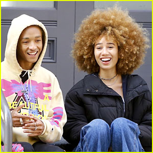 Jaden Smith is All Smiles While Filming a Music Video With a Friend!