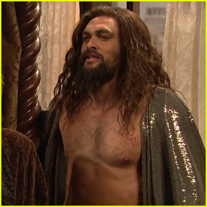 Jason Momoa Goes Shirtless for Christmas Sketch on 'SNL' - Watch Now!