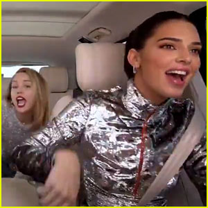 Kendall Jenner, Hailey Bieber, & Miley Cyrus Have a 'Party in the USA' on 'Carpool Karaoke!' (Video)