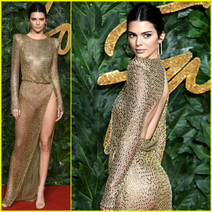 Kendall Jenner Wears Totally Sheer Dress at The Fashion Awards 2018