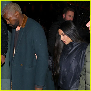 Kim Kardashian & Kanye West Head to Family Dinner in Aspen