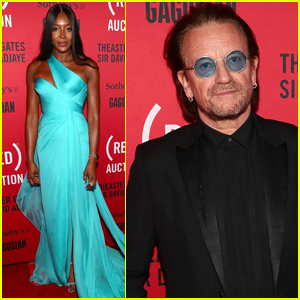 Naomi Campbell Joins Bono at (RED) Auction Event in Miami