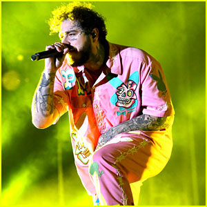 Post Malone Rocks a Killer Pink Bunny Outfit at Rolling Loud Festival!