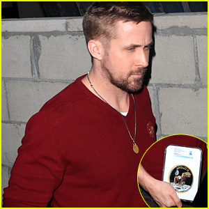 Ryan Gosling Carries an Apollo 11 Memento After Dinner in Beverly Hills