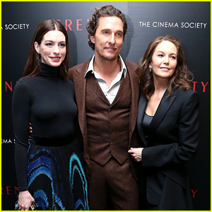 Anne Hathaway & Matthew McConaughey Attend 'Serenity' NYC Screening!