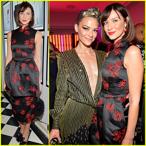 Caitriona Balfe & Jaime King Meet Up at W Magazine's Pre-Globes Party
