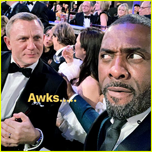 Idris Elba Snaps Selfie with James Bond (aka Daniel Craig) at Golden Globes 2019