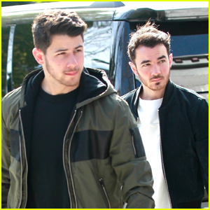 Nick & Kevin Jonas Meet Up for Business Meeting in WeHo