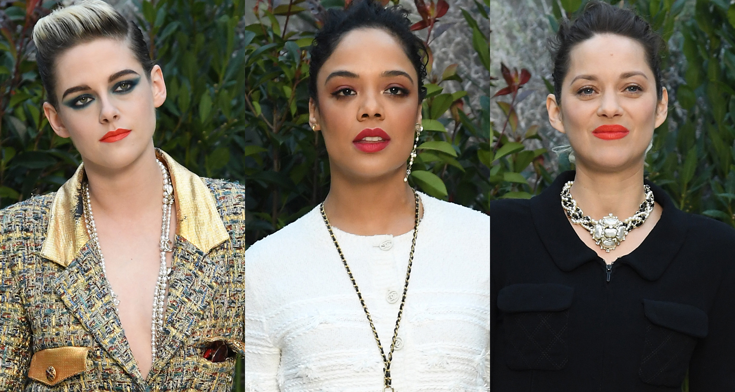Kristen Stewart, Tessa Thompson & Marion Cotillard Step Out for Chanel