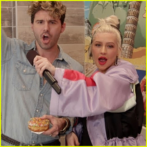 Christina Aguilera Pranks Customers at a Donut Shop - Watch!