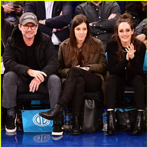 Christian Slater, Brittany Lopez & 'Mr. Robot' Co-Star Carly Chaikin Sit Courtside at Knicks Game!
