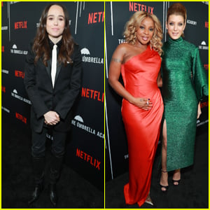 Ellen Page Joins Mary J. Blige & Kate Walsh at 'The Umbrella Academy' Premiere