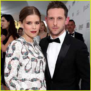 Pregnant Kate Mara & Jamie Bell Attend Elton John's Oscars Viewing Party!