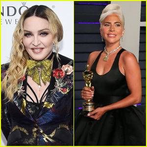 Madonna & Lady Gaga Embrace Each Other at Madonna's Oscars Party!