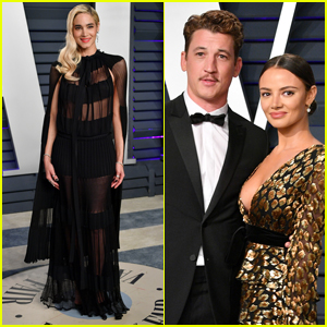 Sofia Boutella, Miles Teller & Keleigh Sperry Strike a Pose at Vanity Fair's Oscars Party