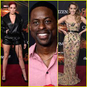 Halsey, Sterling K. Brown, & Chloe Bennet Step Out for 'Captain Marvel' Premiere