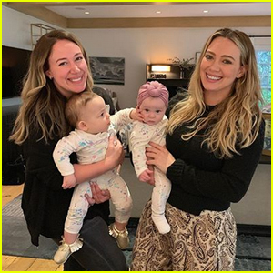 Hilary & Haylie Duff Pose with Their Daughters in Sweet Photo!