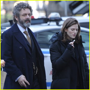 Michael Sheen & Rose Leslie Get to Work Filming 'The Good Fight'