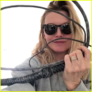 Michelle Pfeiffer Finds Her Iconic Catwoman Whip - Watch!