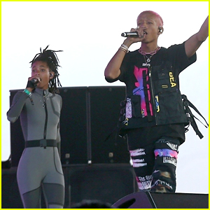 Jaden Smith & Sister Willow Fly During His Coachella Set!