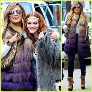 Jennifer Lopez & Madeline Brewer Rock Furry Outfits for 'Hustlers' Filming