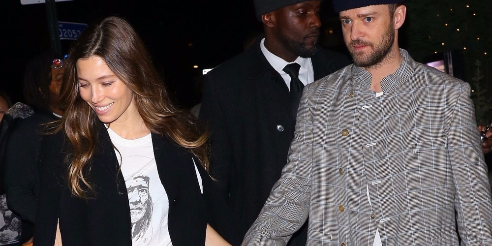 Justin Timberlake & Jessica Biel Hold Hands After Dinner Together in
