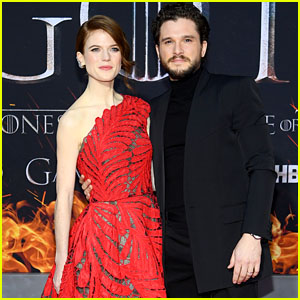Kit Harington & Rose Leslie Couple Up at the 'Game of Thrones' Season 8 Premiere
