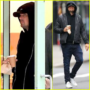 Leonardo DiCaprio Picks Up Breakfast to Go in NYC