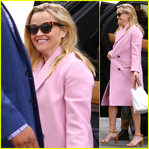 Reese Witherspoon Looks Pretty in Pink for Easter Sunday Church Service