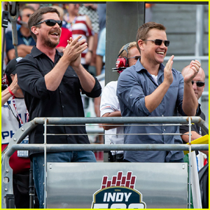 Christian Bale & Matt Damon Buddy Up at Indy 500!