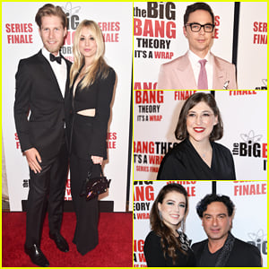 Kaley Cuoco, Jim Parsons & Mayim Bialik Celebrate 'Big Bang Theory' at Series Finale Party!