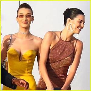 Kendall Jenner & Bella Hadid Dress Up For Dinner on Tommy Hilfiger's Yacht