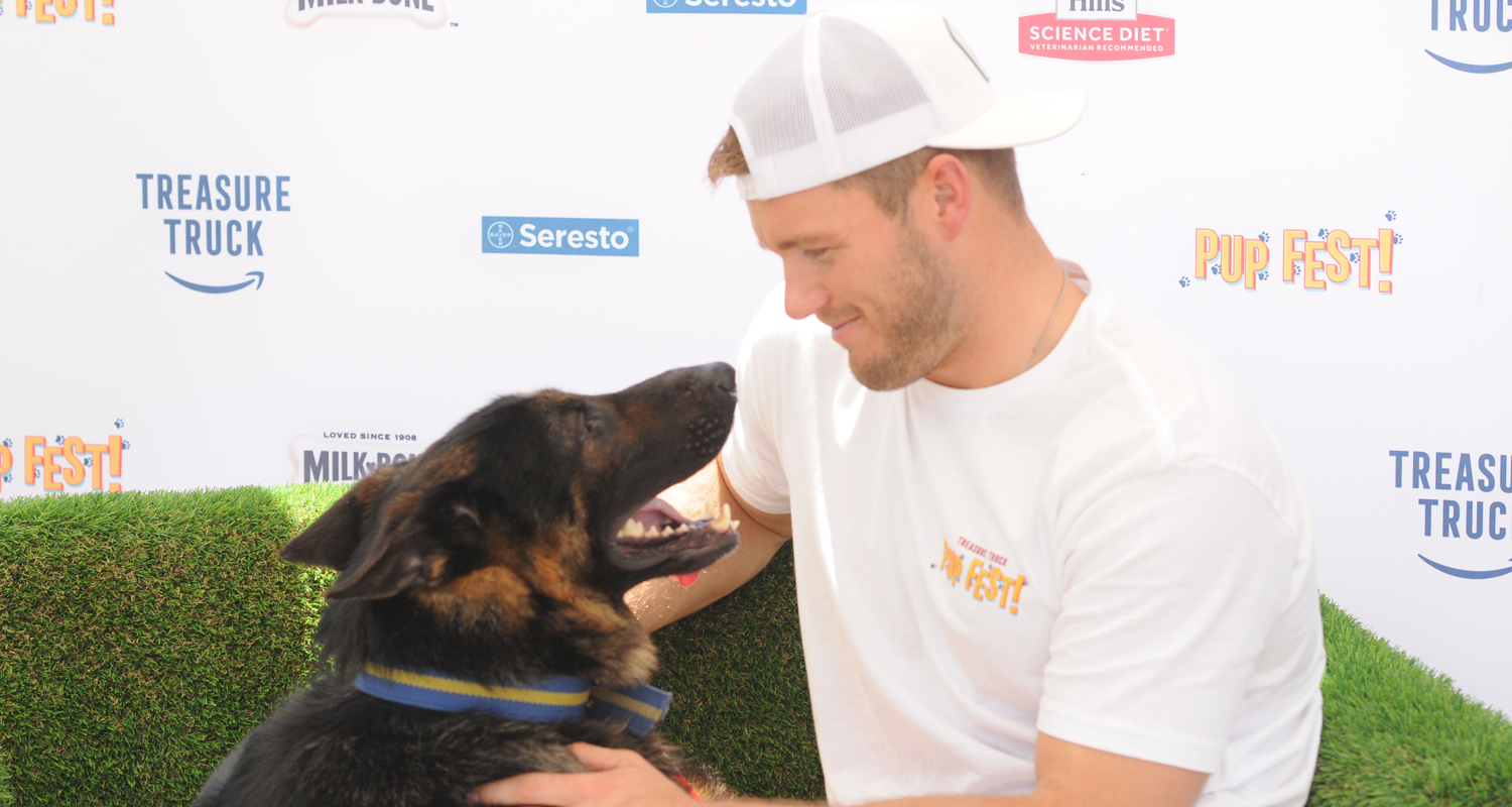 Colton Underwood Supports Amazon Treasure Truck’s Pup Fest with His