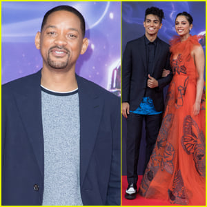 Will Smith Joins Mena Massoud & Naomi Scott at 'Aladdin' Premiere in Berlin