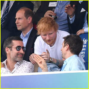 Ed Sheeran Sits Next To Prince Edward at England & Australia World Cup Game