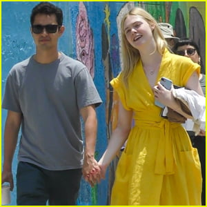 Elle Fanning Holds Hands with Boyfriend Max Minghella While Shopping!