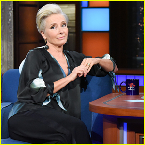 Emma Thompson Teases Stephen Colbert Over The Lack Of Female Late-Night Hosts!