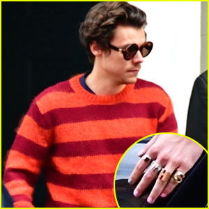 Harry Styles Wears His Initials On His Rings