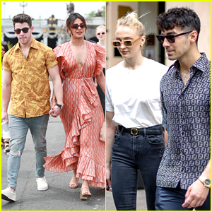 Nick Jonas & Priyanka Chopra Take A River Cruise with Sophie Turner & Joe Jonas in Paris