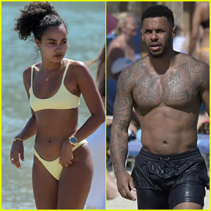 Little Mix Star Leigh-Anne Pinnock Hits the Beach With Boyfriend Andre Gray in Mykonos