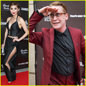 Macaulay Culkin & Girlfriend Brenda Song Step Out Together for 'Changeland' Premiere!