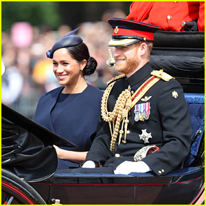 Meghan Markle Makes Post-Baby Appearance at Trooping the Colour with Prince Harry