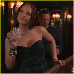 Rihanna Gives Seth Meyers Makeover & Love Advice While Day Drinking - Watch Here!